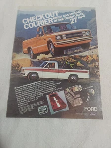 Ford Pickup 1981 Courier Oldtimer Magazin Printanzeige Auto LKW Werbung - Bild 1 von 1