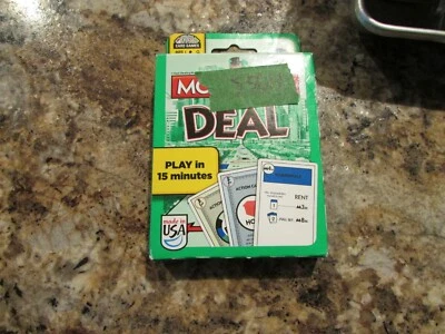 Parker Brothers Hasbro Monopoly Deal Classic Green Package Card Game Complete - Image 1 of 3