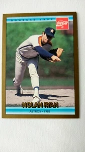 1992 Donruss Coca-Cola Coke #17 NOLAN RYAN Houston Astros Baseball Card - Picture 1 of 2