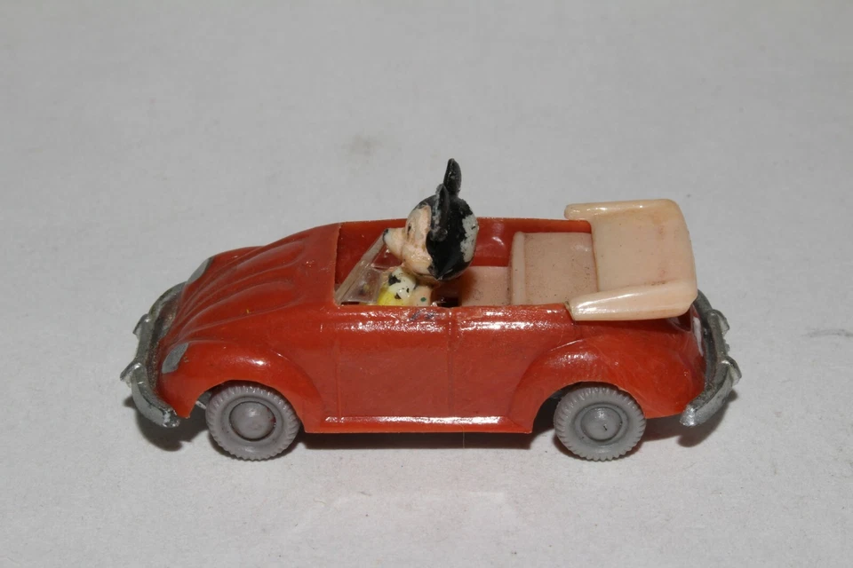 Años 60 MARX ELM DISNEYKINS DISNEY MICKEY MOUSE CONDUCCIÓN VOLKSWAGEN VW ESCARABAJO Foto 1 de 4