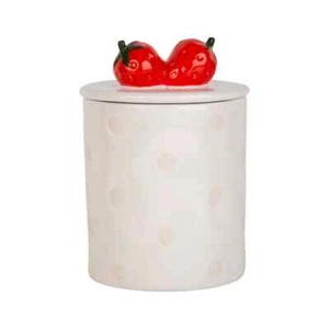Bidone a punti resistente alla cera 59 oz con finitura fragola figurativa - Foto 1 di 2
