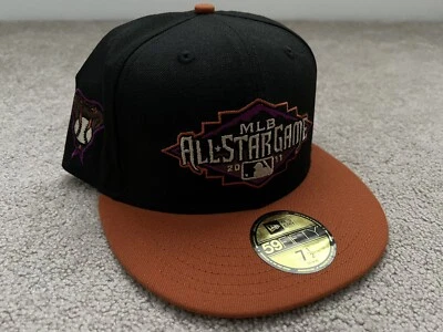 New Era 59Fifty Arizona Diamondbacks ASG Parche Negro Sombrero Ajustado Talla 7 1/2 Nuevo Foto 1 de 4