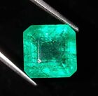 Natural Green Emerald 11.07 Ct Loose Gemstone Certified Square Cut Aaa+ Quality