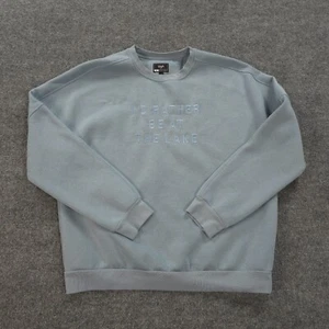 Waggle Sweatshirt Mens Extra Large Blue Id Rather Be At The Lake Golfing Crew - Picture 1 of 13