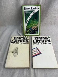 Emma Lathen Vintage Paperback Lot ~ Pick Up Sticks / Sweet Low / Death Overcome - Picture 1 of 5