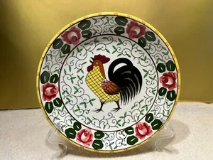 BEST DEAL! UCAGCO Rooster and Roses "Early Provincial " 8” Salad Plate - Picture 1 of 13