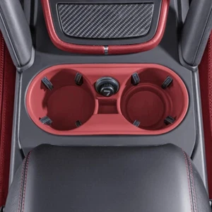 Para Porsche Macan Cayenne 2018-2025 Caja de almacenamiento Silicona Antideslizante Taza de agua Alfombrilla - Imagen 1 de 10