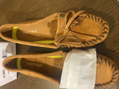 Zapatillas Minnetonka Kitty Plus Marrón Talla 9.5 Mujer Foto 1 de 4