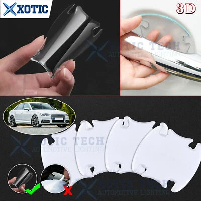 3D Scratch Protect Door Handle Bowl Sheet Cover Sticker For Audi A4 A3 A5 A6 - Image 1 of 4