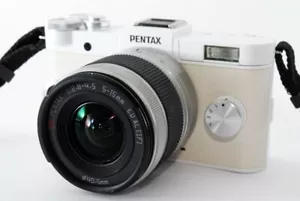 Pentax Q-S1 02 Zoom Set 12.4MP Weiß [ EXC W/8GB SD Karte, Band Japan [664 - Bild 1 von 12