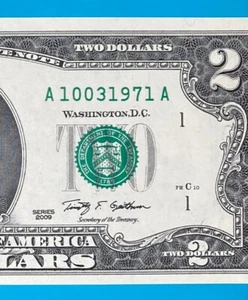 October 3, 1971 / 10 March 1971 : A 10031971 A BIRTHDAY Note $2 Two Dollar Bill - Picture 1 of 3