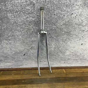 Vintage Tange TR Fork 700c 1 in Threaded CRMO 7 in Steerer Chrome Road 1980s - Picture 1 of 19