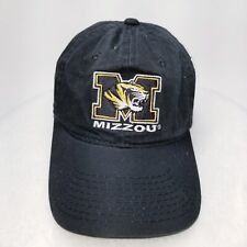 NCAA Mizzou Tigers Hat Cap Adjustable Buckle Strap Black Yellow Logo Casual Mens