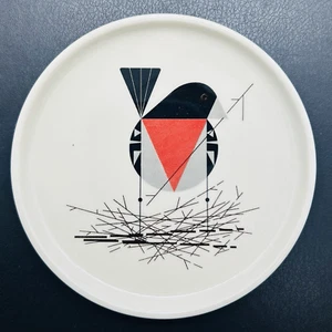 Charley Harper•Todd Oldman•Fische Eddy - Vogel Teller 4,5" Made In England - Bild 1 von 4