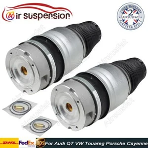 PAIR FRONT FOR AUDI Q7 PORSCHE CAYENNE VW TOUAREG AIR SUSPENSION SPRING AIR BAG - Picture 1 of 14