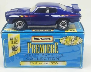 1997 Matchbox Premiere Street Machines Collection '70 Pontiac GTO Purple Loose - Picture 1 of 7