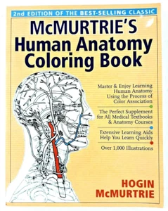 McMurtrie's Human Anatomy Coloring Book by Hogin McMutrie 2nd Edition EUC - Bild 1 von 6