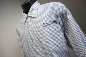 Peter Millar Dress Shirt Plaid Jaguar Land Rover Nylon Stretch Mens Size 2XL XXL - Picture 1 of 9
