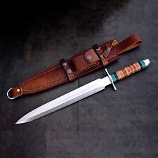 17" RARE CUSTOM MADE FORGED TOOL STEEL, TACTICAL, SURVIVAL DAGGER, COMBAT DAGGER