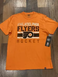 Philadelphia Flyers NHL Men's Brand '47 Distressed Orange Tee Shirt Medium / NWT - Picture 1 of 5