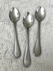 Cubiertos de acero inoxidable Towle ANTIGUA ALEMANIA CON CUENTAS - Lote de 3 cucharaditas (A) - Imagen 1 de 6