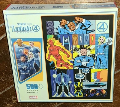 Rompecabezas Buffalo 500 piezas Marvel FANTASTIC 4 - PRIMEROS PASOS 15" x 21,25" #03350 Foto 1 de 3