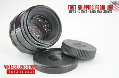 SERVICED Helios-44 KMZ GLOSSY 2/58 RARE Bokeh Vintage Portrait Lens M42 mount - Image 1 of 4