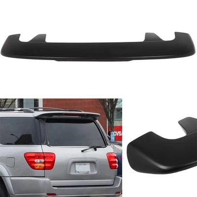 1x roof spoiler for 2001-2007 Toyota Sequoia Matte Black ABS Rear - Image 1 of 4