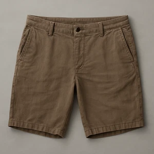 Pantalones Cortos Informales Para Hombre Talla 36 Caqui Marrón Algodón Estilo Chino Verano Ajuste Cómodo - Imagen 1 de 3