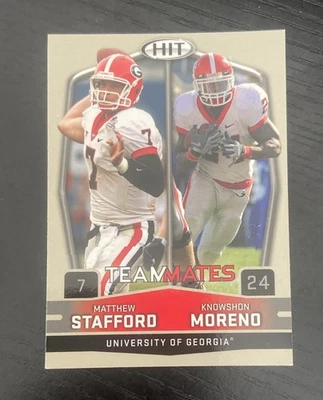 Matthew Stafford / Knowshon Moreno 2009 SAGE HIT #56 Georgia Bulldogs - Image 1 of 2