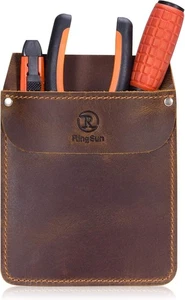 Protector de bolsillo de cuero, bolsa de herramientas duradera para hombre, se adapta a jeans y camisas - Imagen 1 de 2
