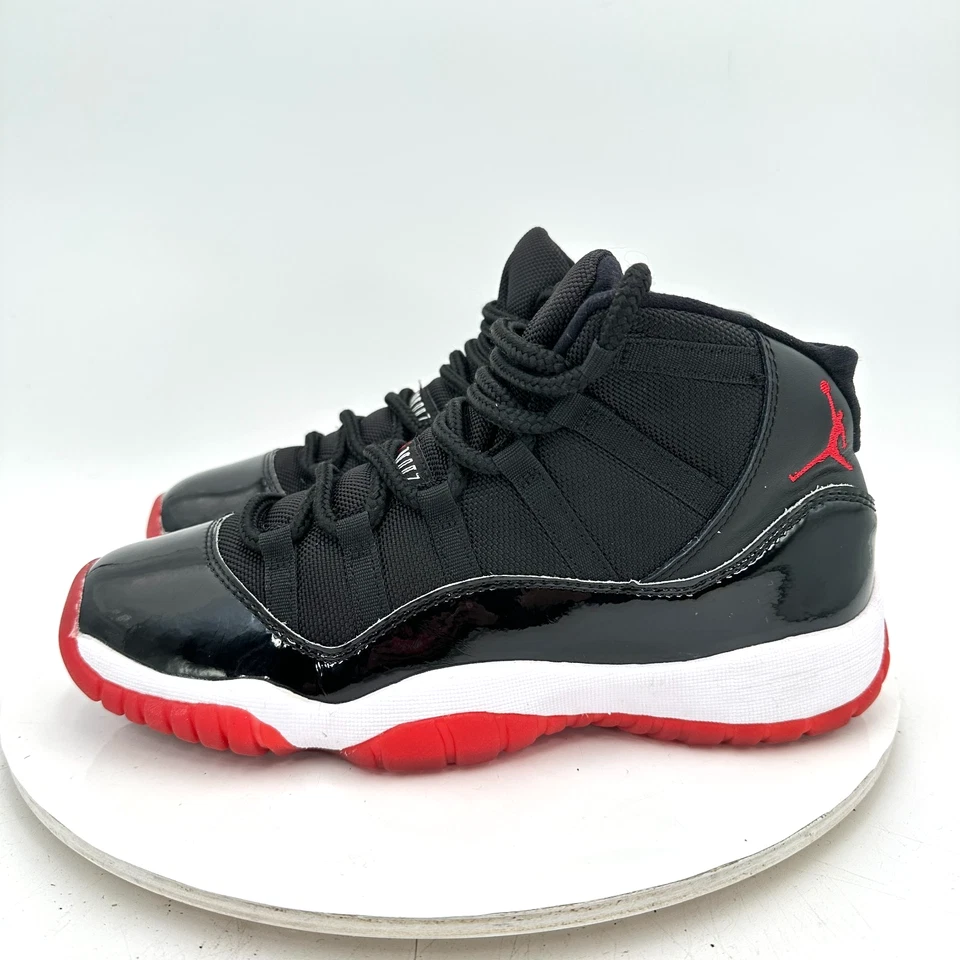 Nike Air Jordan 11 Retro Bred Juvenil Talla 7Y Mujeres 8.5 378038-061 Negro Rojo Zapatos Foto 1 de 4
