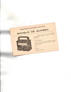 Webb#P17-BANQUE DE QUE-advertising on back -unused - Bild 1 von 2