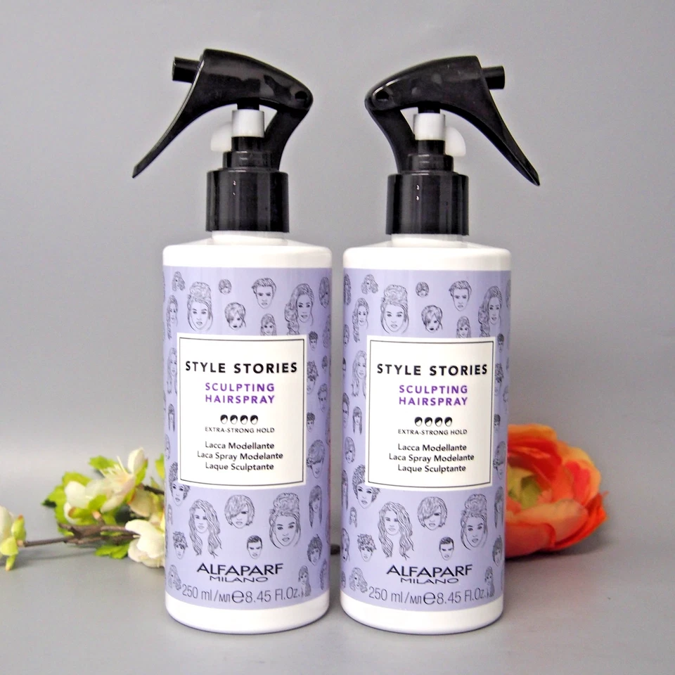 2 PACK Alfaparf Milano Style Stories Sculpting Hairspray 8.45oz / 250ml - Image 1 of 3