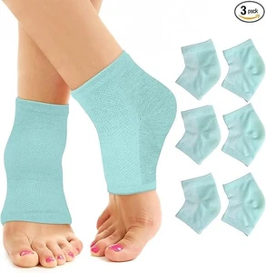 Calze Aloe Idratanti per Tacchi Screpolati - 3 Paia | Riparazione Tacco Profondo e Callo - Foto 1 di 10