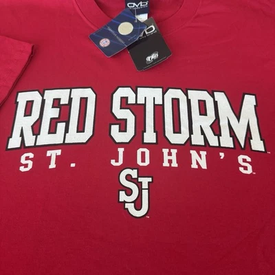 St. John’s Red Storm [VINTAGE 2000’s] Men’s 2XL T-shirt - NCAA - OVB Tags - Image 1 of 3
