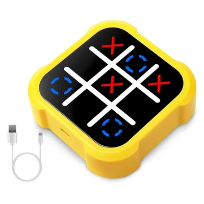 Juego electrónico de pernos 3 en 1 para niños Tic Tac Toe 3 en 1 rompecabezas portátil juego de viaje Foto 1 de 4