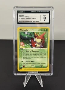 Pokémon TCG Wurmple 78/109 R&S: ex Ruby & Sapphire Non Holo 2003 CGC 9 [MINT] - Picture 1 of 3