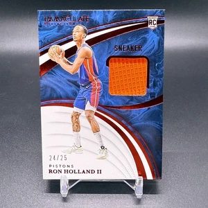 #/25! 🚨2024-25 Panini Immaculate Ron Holland II RC Sneaker Detroit Rookie - Bild 1 von 2