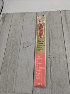 Vintage J&P Coats Neck Opening Metal Zipper 20" Devil Red 136-C - Picture 1 of 4