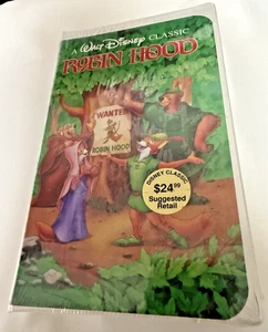 Walt Disney Home Video Black Diamond Classic Robin Hood VHS Sealed New - Picture 1 of 3