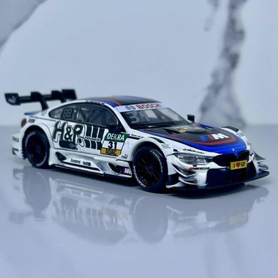 BMW M4 DTM #31 H&R - Modelo de coche de carreras diecast escala 1:43 con vitrina Foto 1 de 4