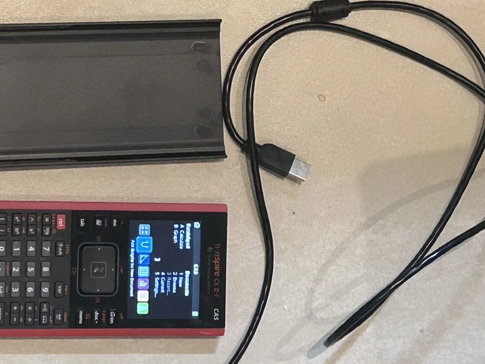 TI-Nspire CX II-T CAS Graphing Calculator, slightly used, Unlocked, English (UK) - Image 1 of 4