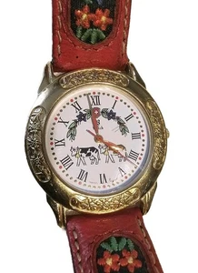 Schweizer Souvenir-Armbanduhr – Alpen Design (Swiss Made) Vintage - Bild 1 von 21