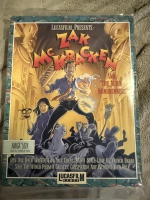 Zac McKracken PC RARE Amiga 512K Big Box Lucasfilm Games/ LucasArts - Image 1 of 3