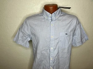NUEVO CON ETIQUETAS NUEVO Para hombres Vineyard Vine Calce Ajustado Camisa Tucker S/S Camisa Botón Frontal Pequeña S - Imagen 1 de 5