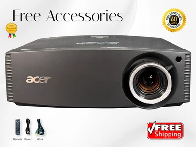 Acer P7500 Versatile DLP 4K Projector ECO Friendly 4000 Lumens Network Control ✅ - Image 1 of 4