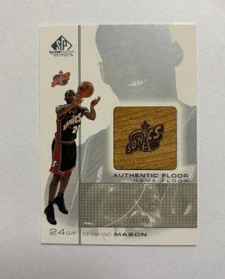 2001-02  UPPER DECK SP GAME FLOOR EDITION - DESMOND MASON SONICS FLOOR #DE - Image 1 of 2