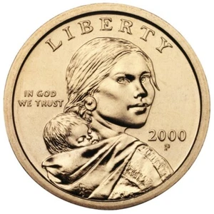 Rare 2000 P Sacagawea One Dollar Coin US Liberty - Picture 1 of 2
