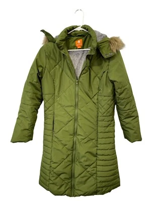 Abrigo largo acolchado resistente al agua Sporto Daisy talla mediana capucha extraíble invierno Foto 1 de 4